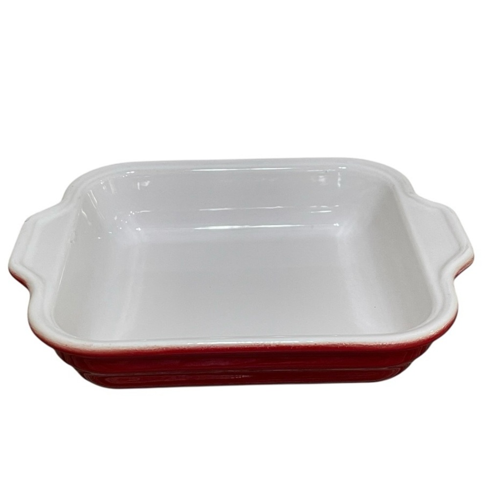 Emile Henry France Modern Classics Red Ceramic Rectangular Baking Dish 9.2"x6.7"